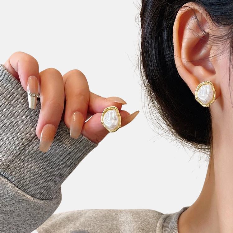 Pearl Earrings - 18ct Gold Plated