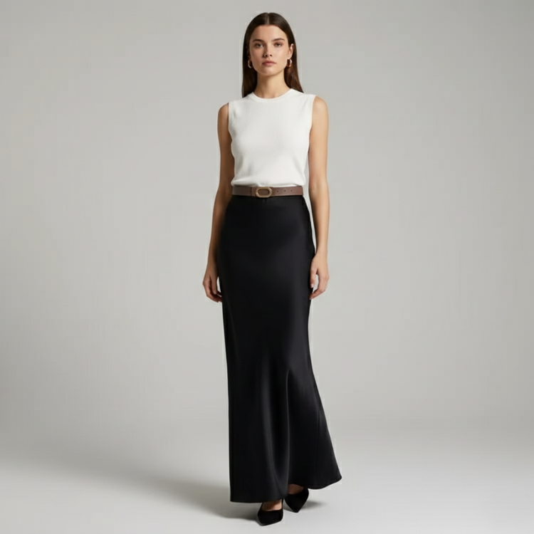 Soft Drape Maxi Skirt