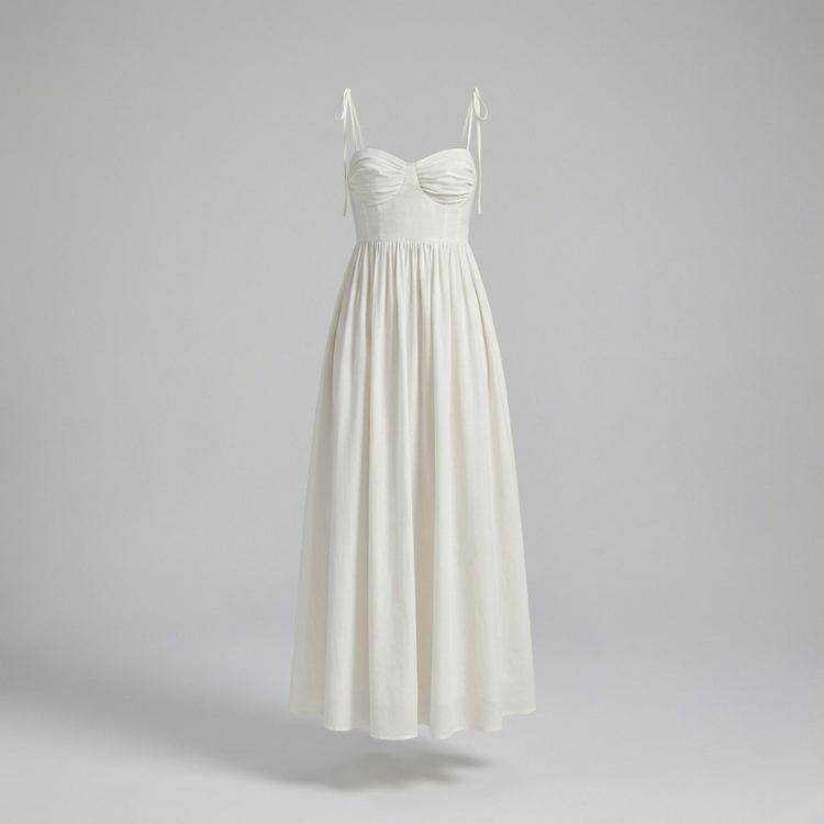 White Strappy Maxi Dress