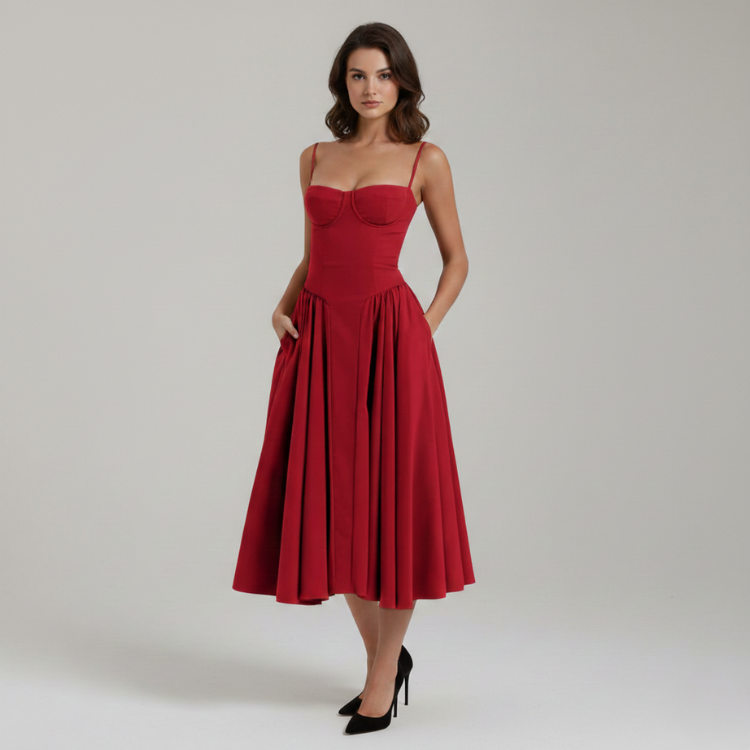 Eloisa Casual Midi Dress