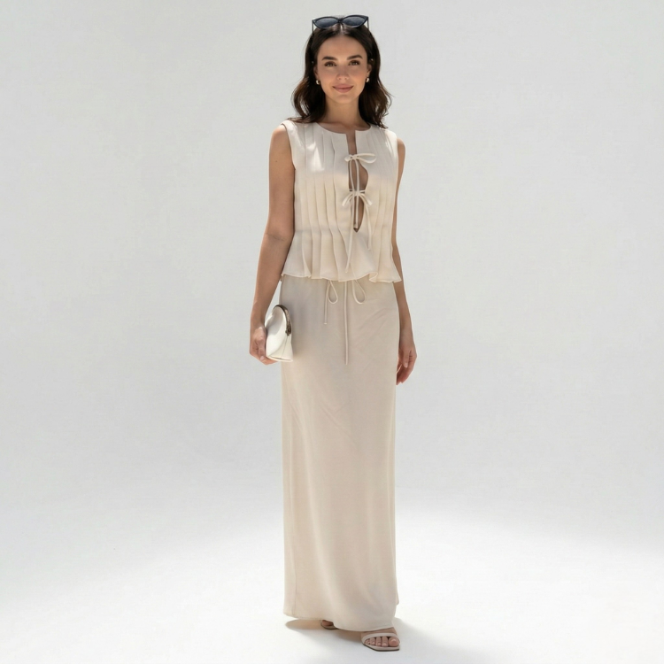 Classic Tie-Detail Co-ord