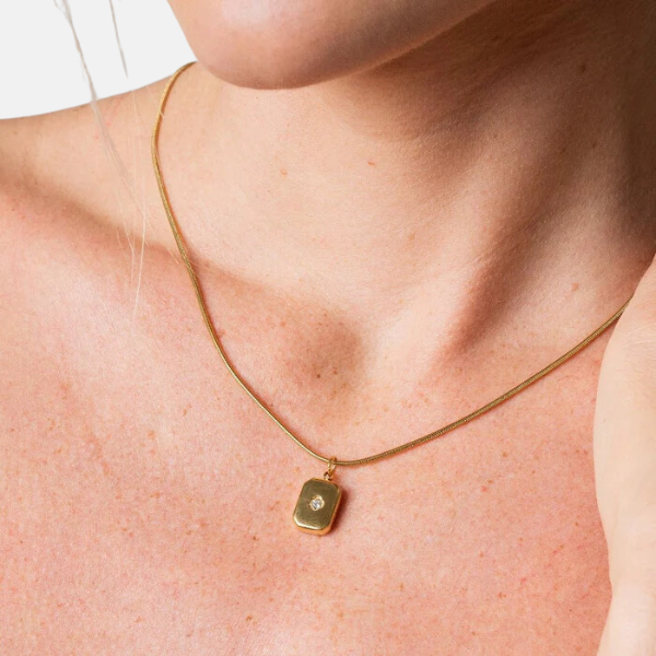 North Pendant Necklace - Gold Plated