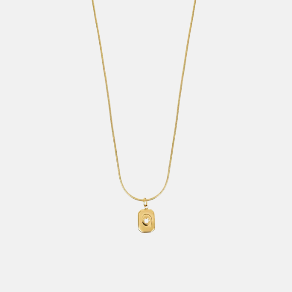 North Pendant Necklace - Gold Plated