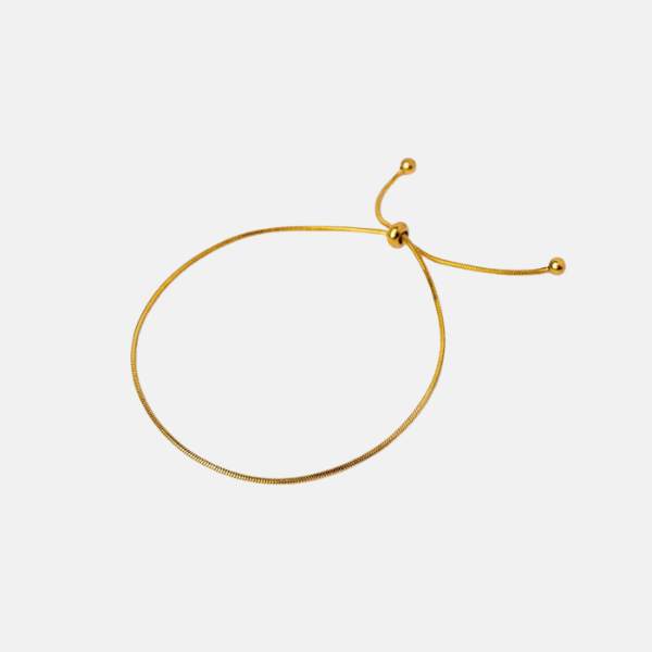 Fine Adjustable Bracelet - Gold Plated
