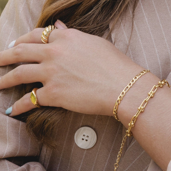 Boreal Intertwined Bracelet - Gold Plated