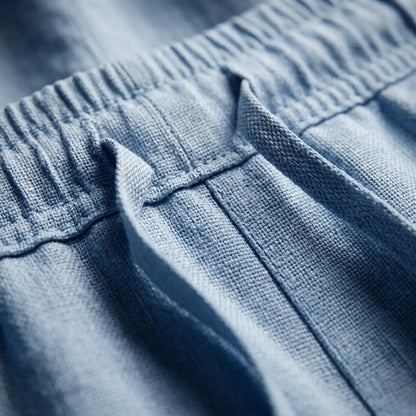 Briale Casual Linen Trousers With a High Waist and Breathability