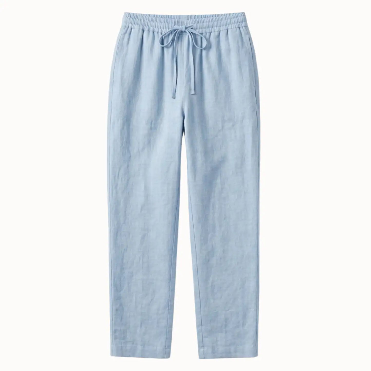 Briale Casual Linen Trousers With a High Waist and Breathability