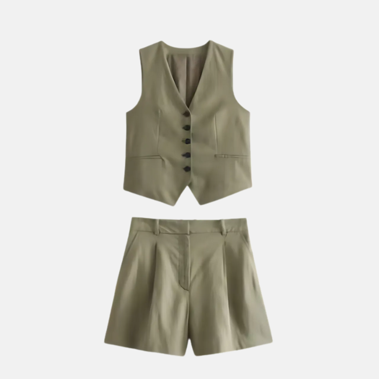 Olivia Co-ord - Tailored Linen Set