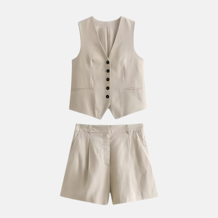 Olivia Co-ord - Tailored Linen Set
