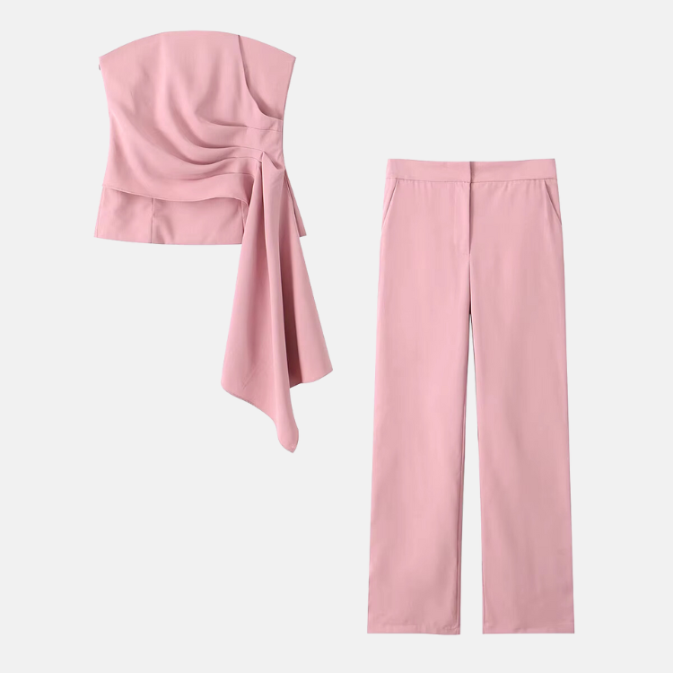 Casual Asymmetric Top Co-ord