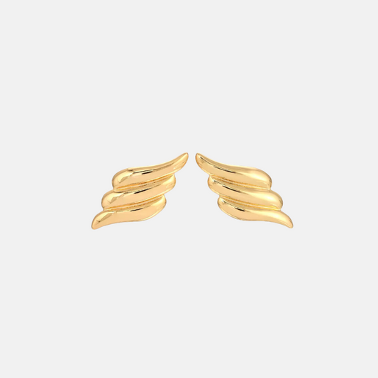 Angel Wing Earrings - 18ct Gold Plated