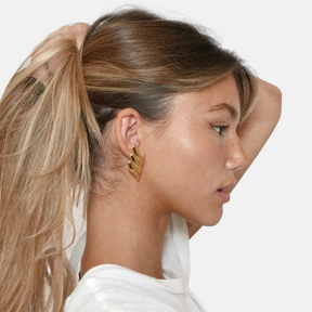 Angel Wing Earrings - 18ct Gold Plated