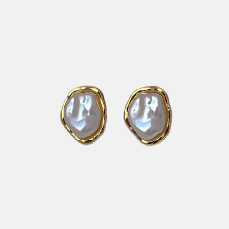 Pearl Earrings - 18ct Gold Plated