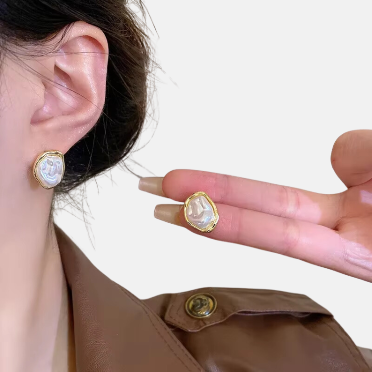 Pearl Earrings - 18ct Gold Plated
