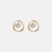 Classic Pearl Earrings - 18ct Gold Plated