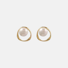 Classic Pearl Earrings - 18ct Gold Plated