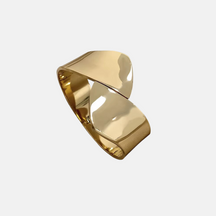 Contemporary Gold Bangle - 18ct Gold Plated