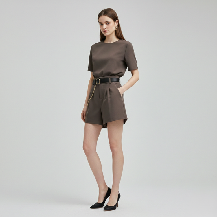 Urban Tailored Shorts with Belt
