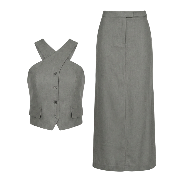Urban Grey Midi Co-ord
