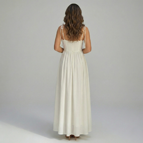 White Strappy Maxi Dress