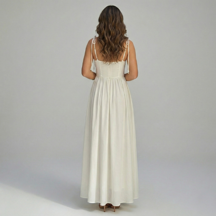 White Strappy Maxi Dress