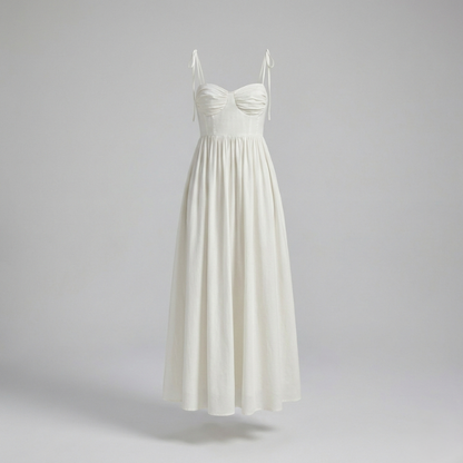 White Strappy Maxi Dress