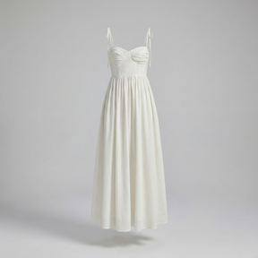 White Strappy Maxi Dress