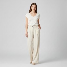 Tailored Carrot Trousers - Elegance