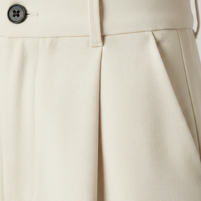 Tailored Carrot Trousers - Elegance