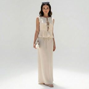 Classic Tie-Detail Co-ord