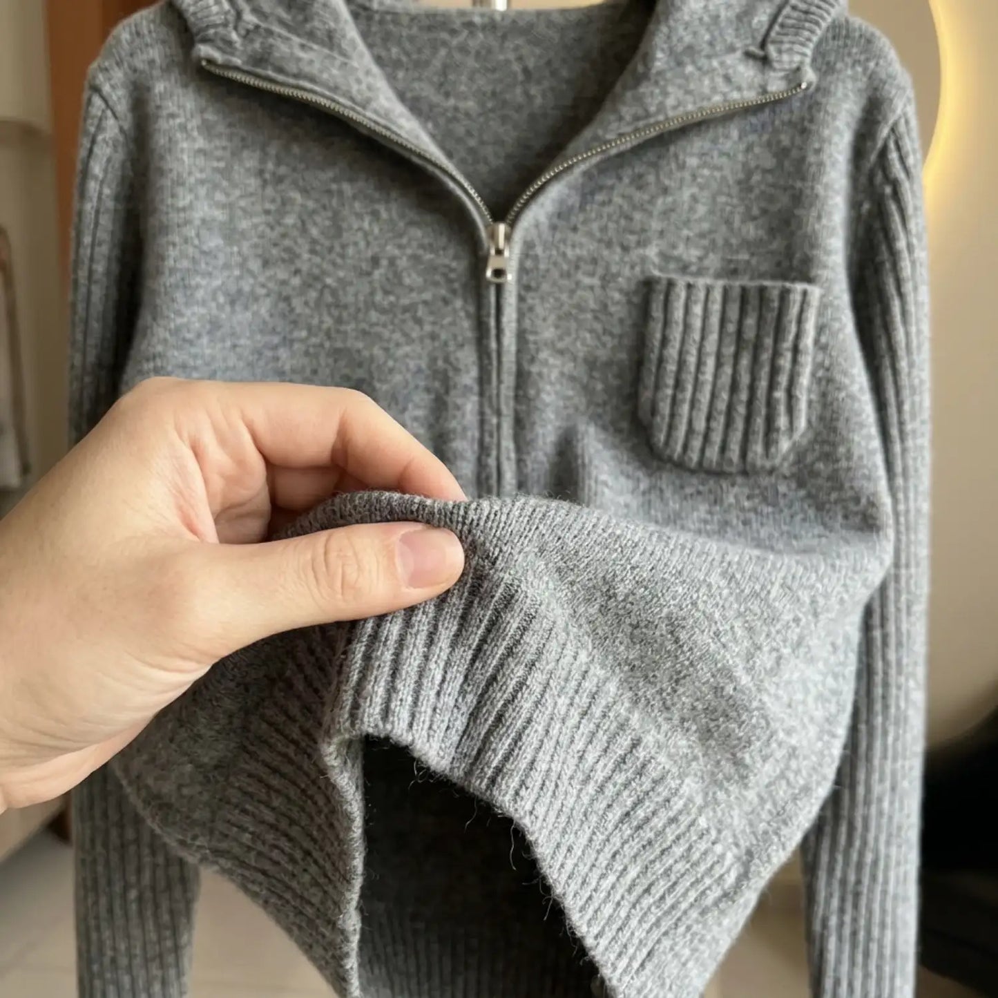 Lunea Women’s Ribbed Wool & Viscose Knit Set