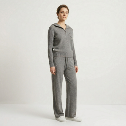 Lunea Women’s Ribbed Wool & Viscose Knit Set