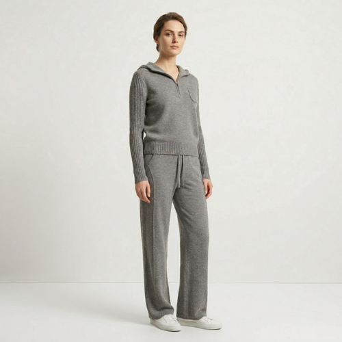 Lunea Women’s Ribbed Wool & Viscose Knit Set