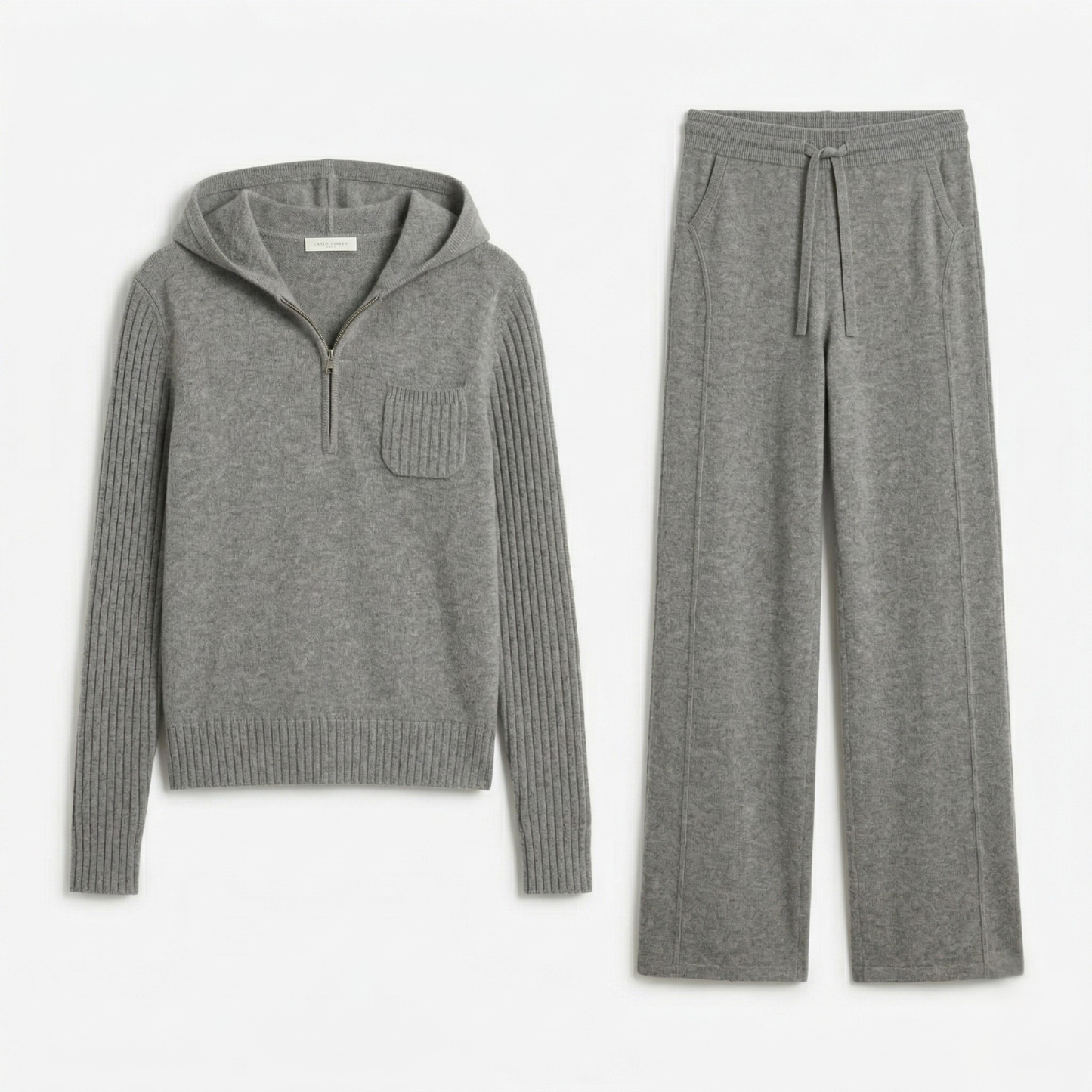 Lunea Women’s Ribbed Wool & Viscose Knit Set