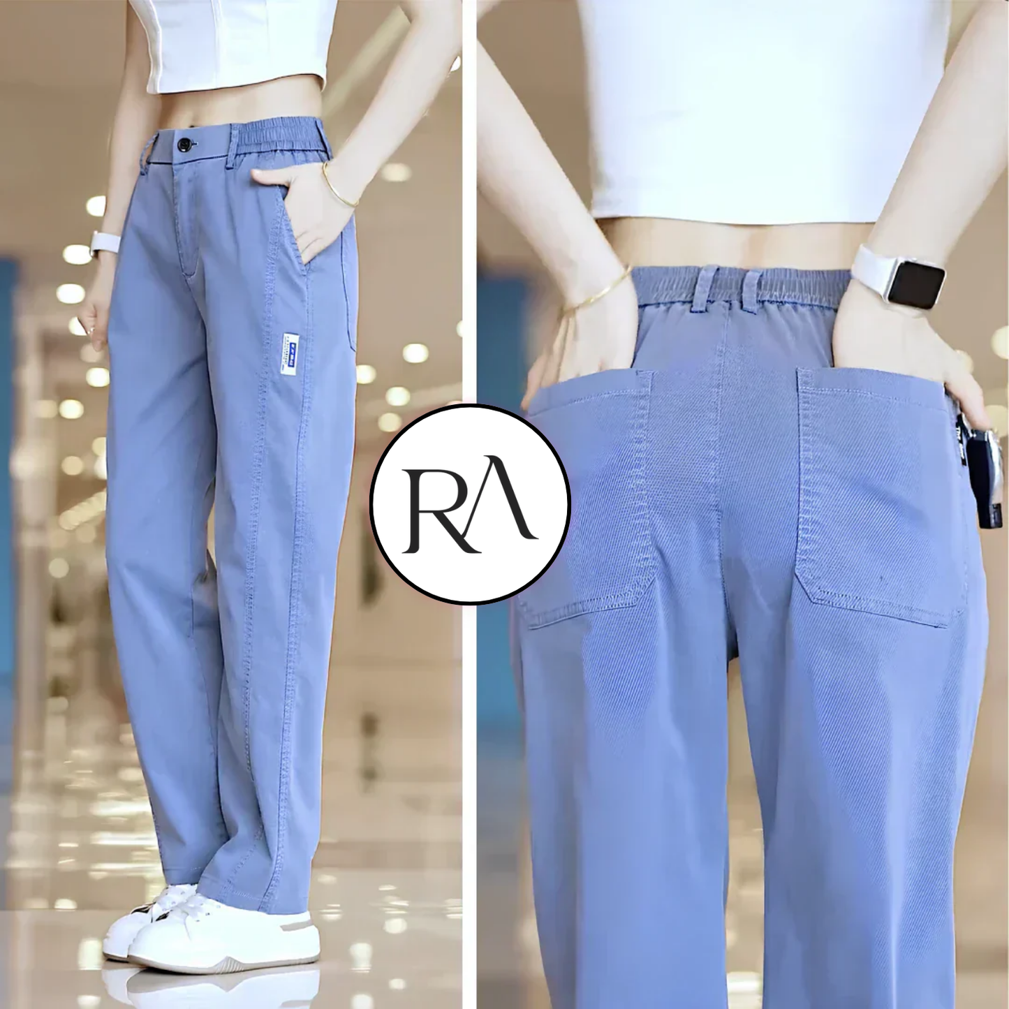 [Buy 2, Get 3] AURORA Women's Trousers in Ice Silk Knit