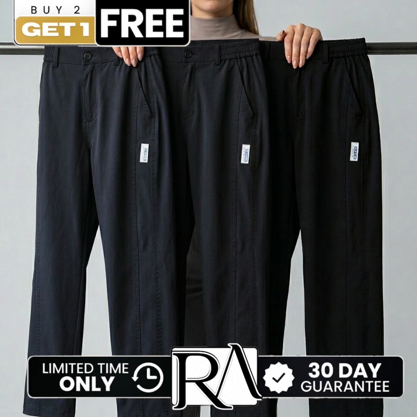 [Buy 2, Get 3] AURORA Women's Trousers in Ice Silk Knit