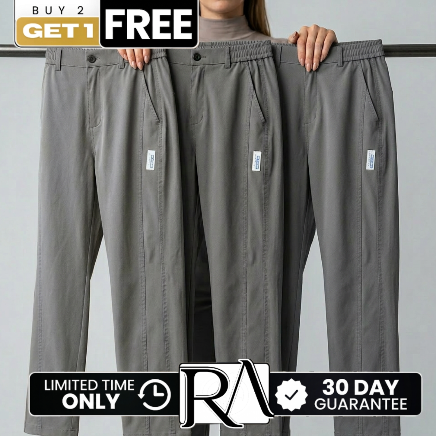 [Buy 2, Get 3] AURORA Women's Trousers in Ice Silk Knit