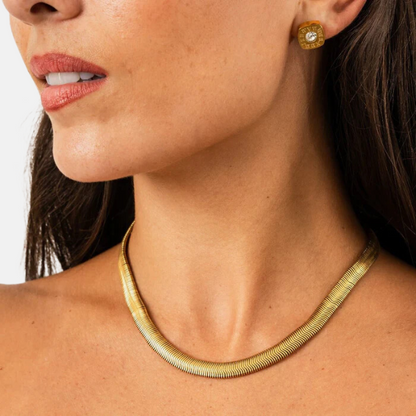 Golden Alvor Necklace - Gold Plated