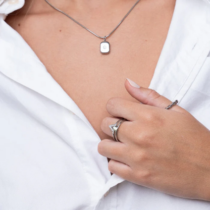 North Pendant Necklace - Silver