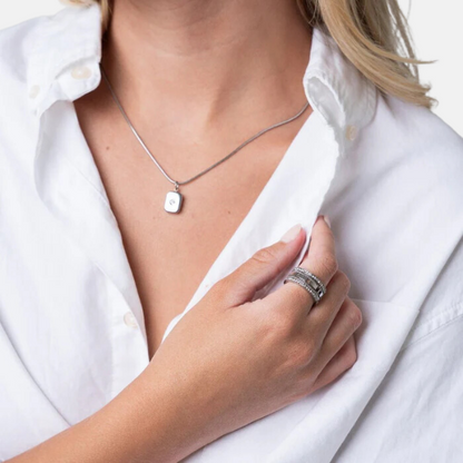 North Pendant Necklace - Silver