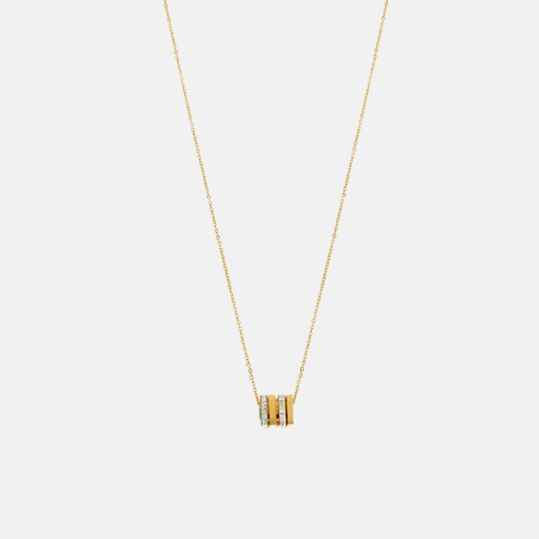 Radiant Rubix Necklace - Gold Plated
