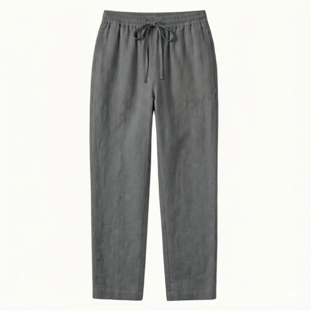 Briale Casual Linen Trousers With a High Waist and Breathability