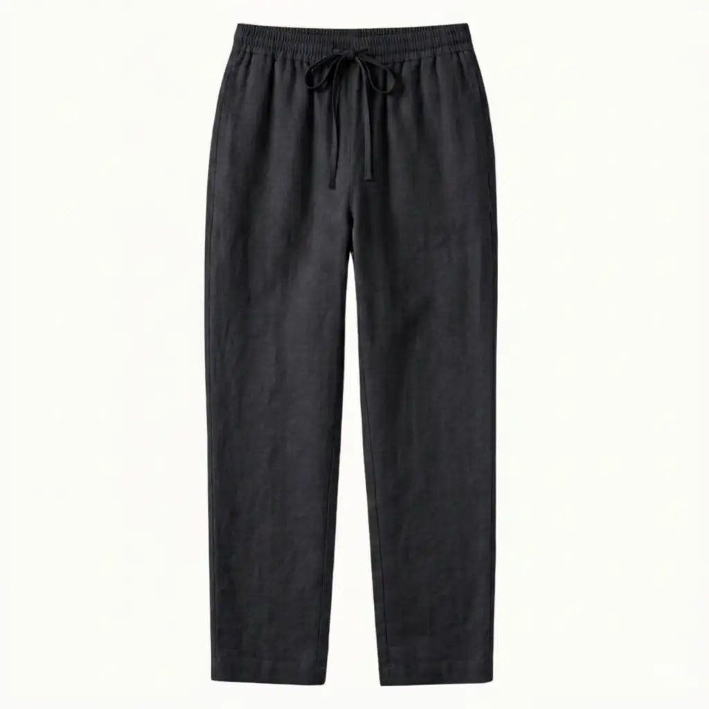 Briale Casual Linen Trousers With a High Waist and Breathability