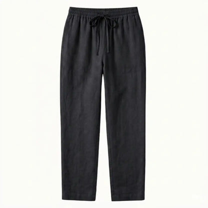 Briale Casual Linen Trousers With a High Waist and Breathability