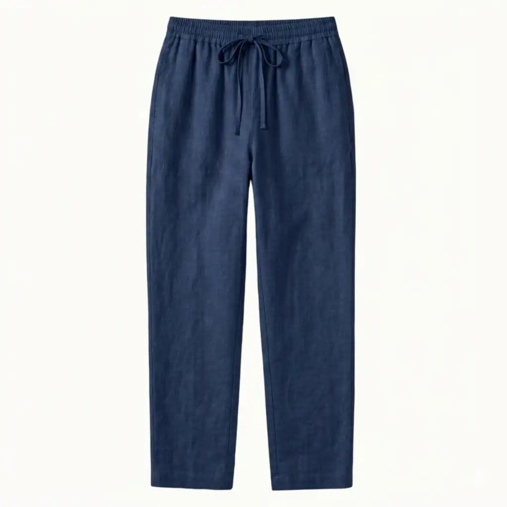 Briale Casual Linen Trousers With a High Waist and Breathability