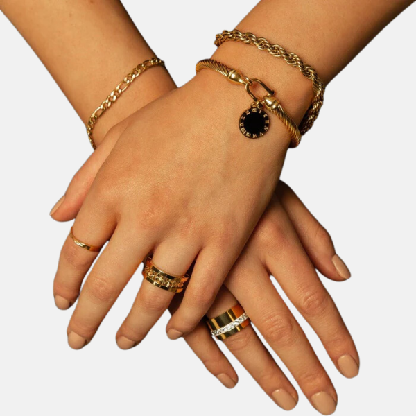 Lunar Cord Bracelet – Gold Plated