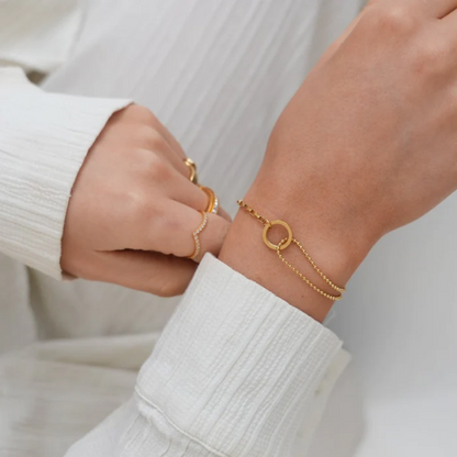Ring Harmony Bracelet – Gold Plated