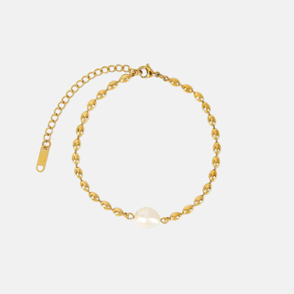 Stellar Pearl Bracelet – Gold Plated