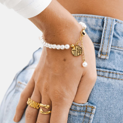 Aurora Pearl Bracelet – Gold Plated